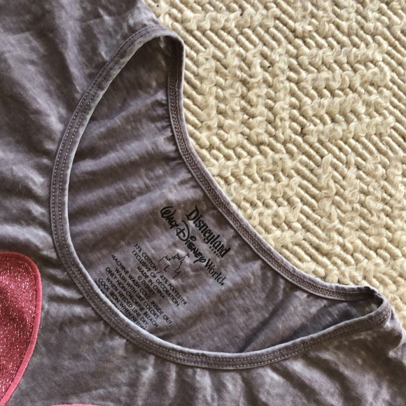 Walt Disney World Disneyland Appliquéd Shimmer Minnie Mouse - Picture 9 of 16